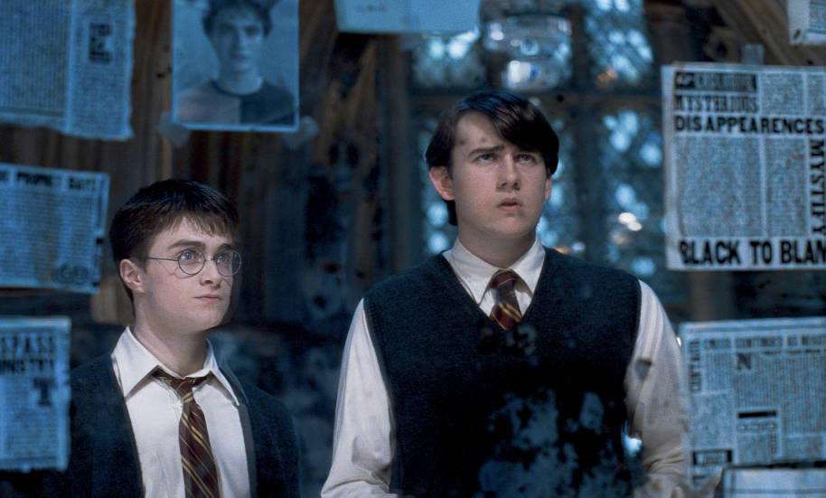 Harry og Neville i kravets rom fra phoenixs orden