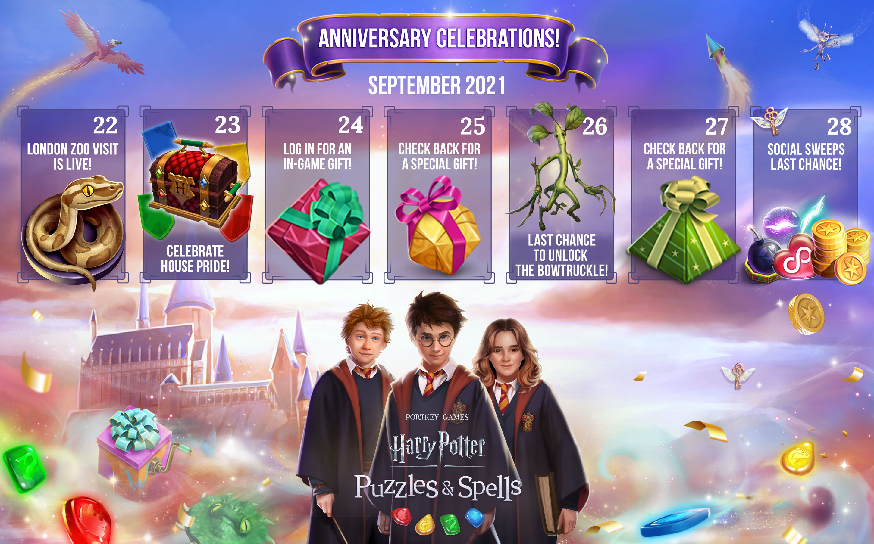 Zynga's 'Harry Potter' Games Celebrates Anniversary