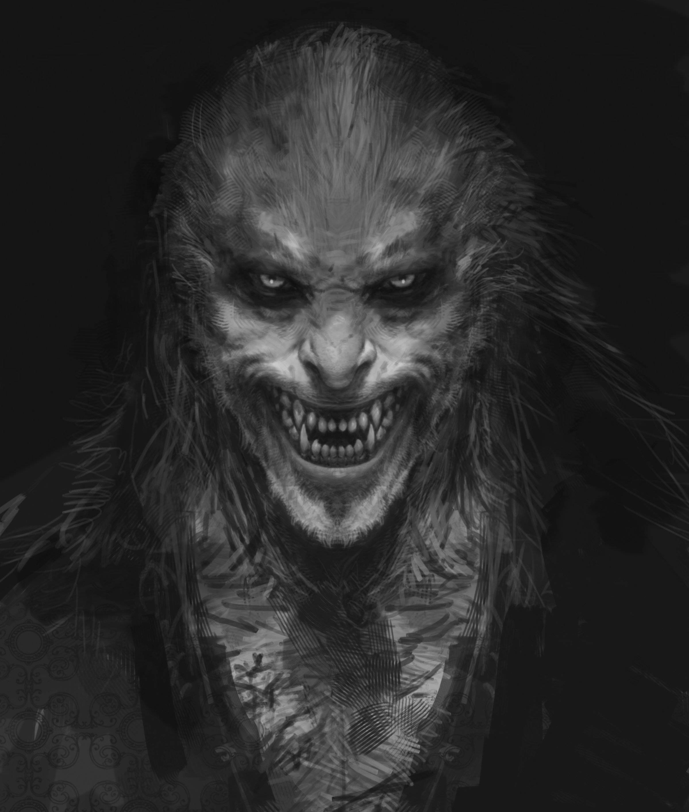 Concept art for Fenrir Greyback.