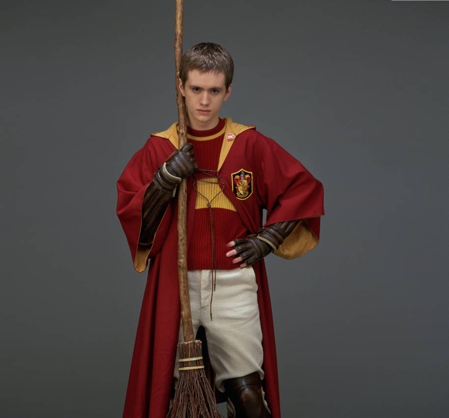 Oliver Wood in his quidditch robes 