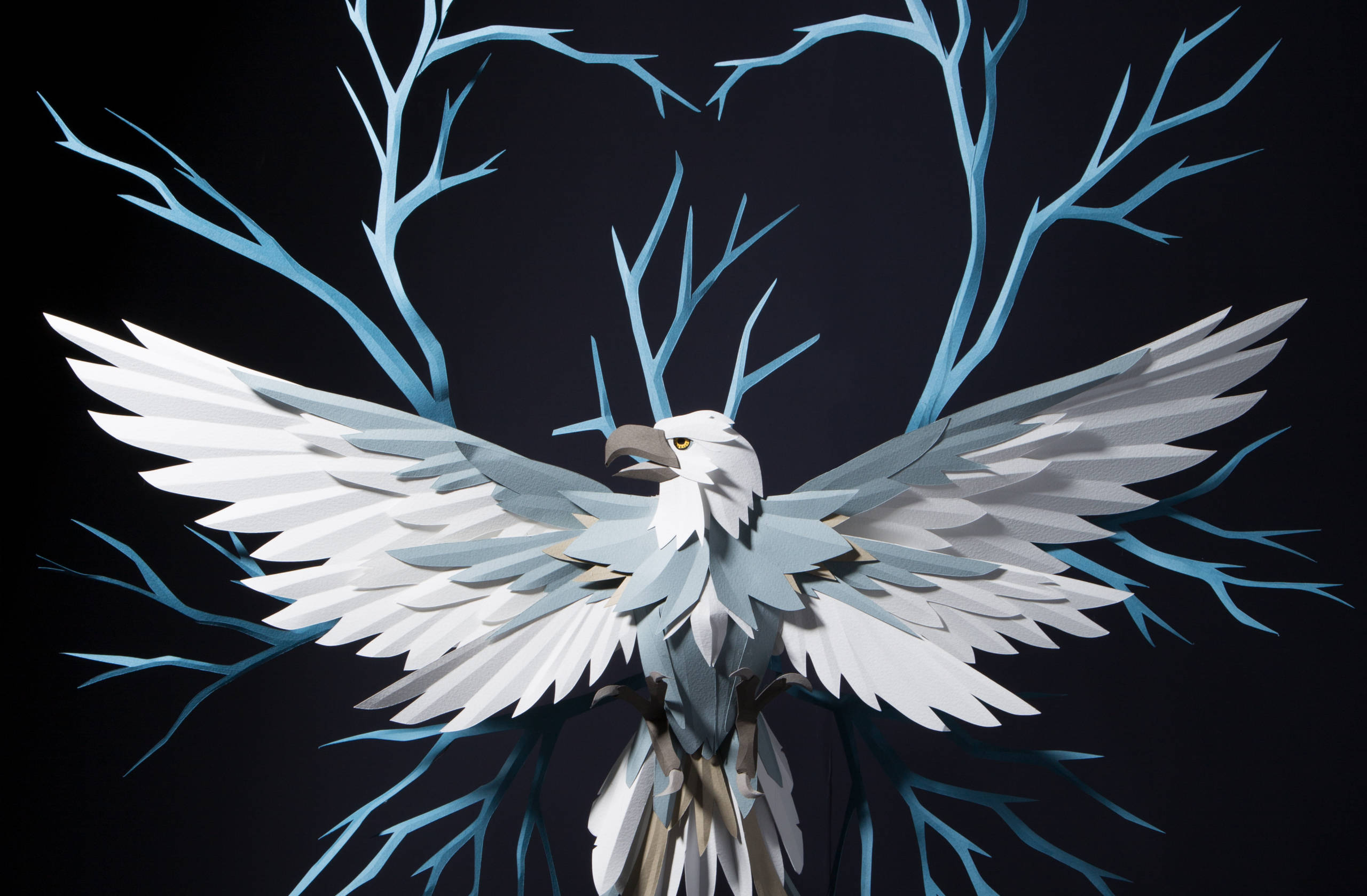 Hero image for six new beasts feature - Thunderbird paper model