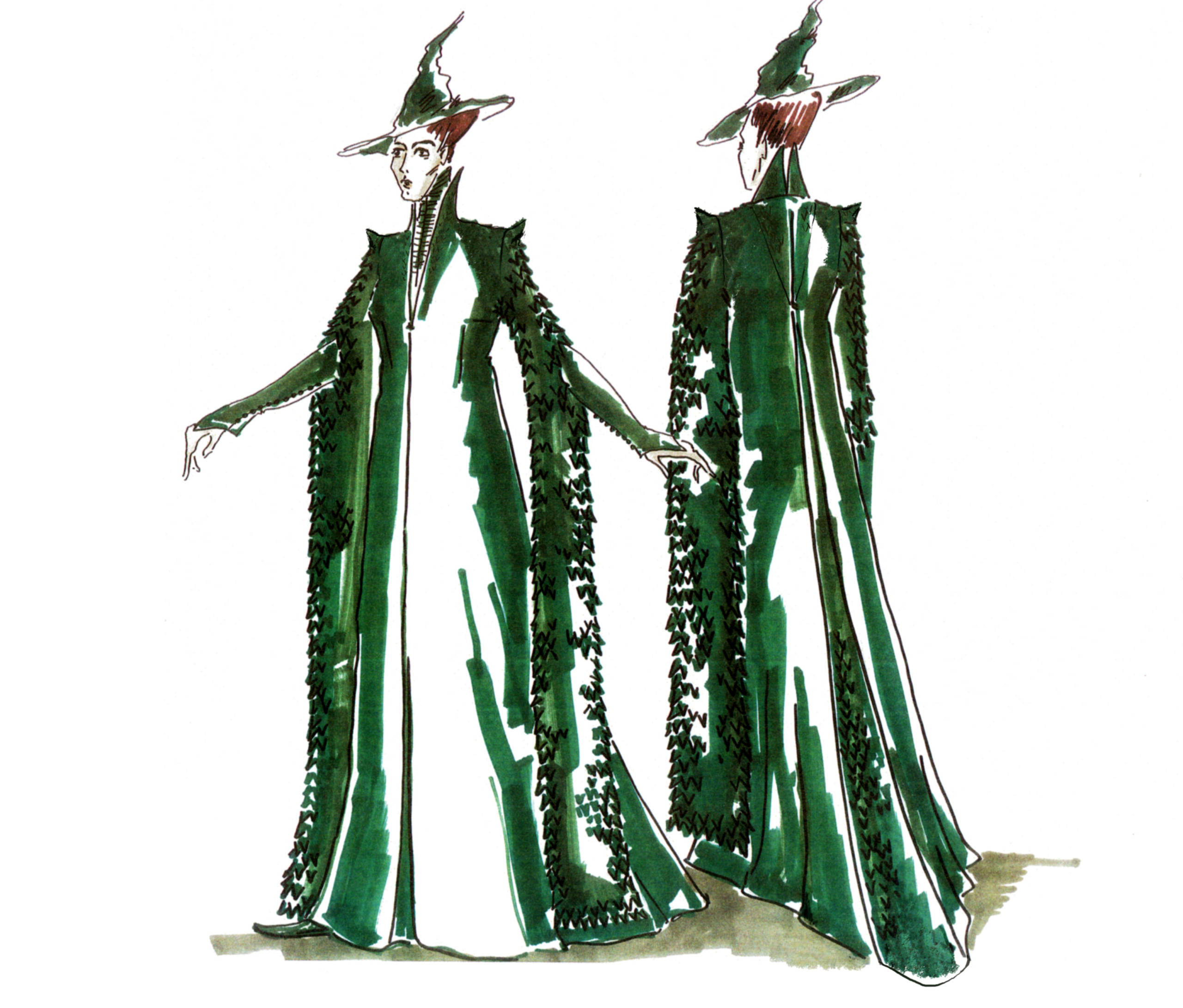 An illustration of McGonagall's robes 
