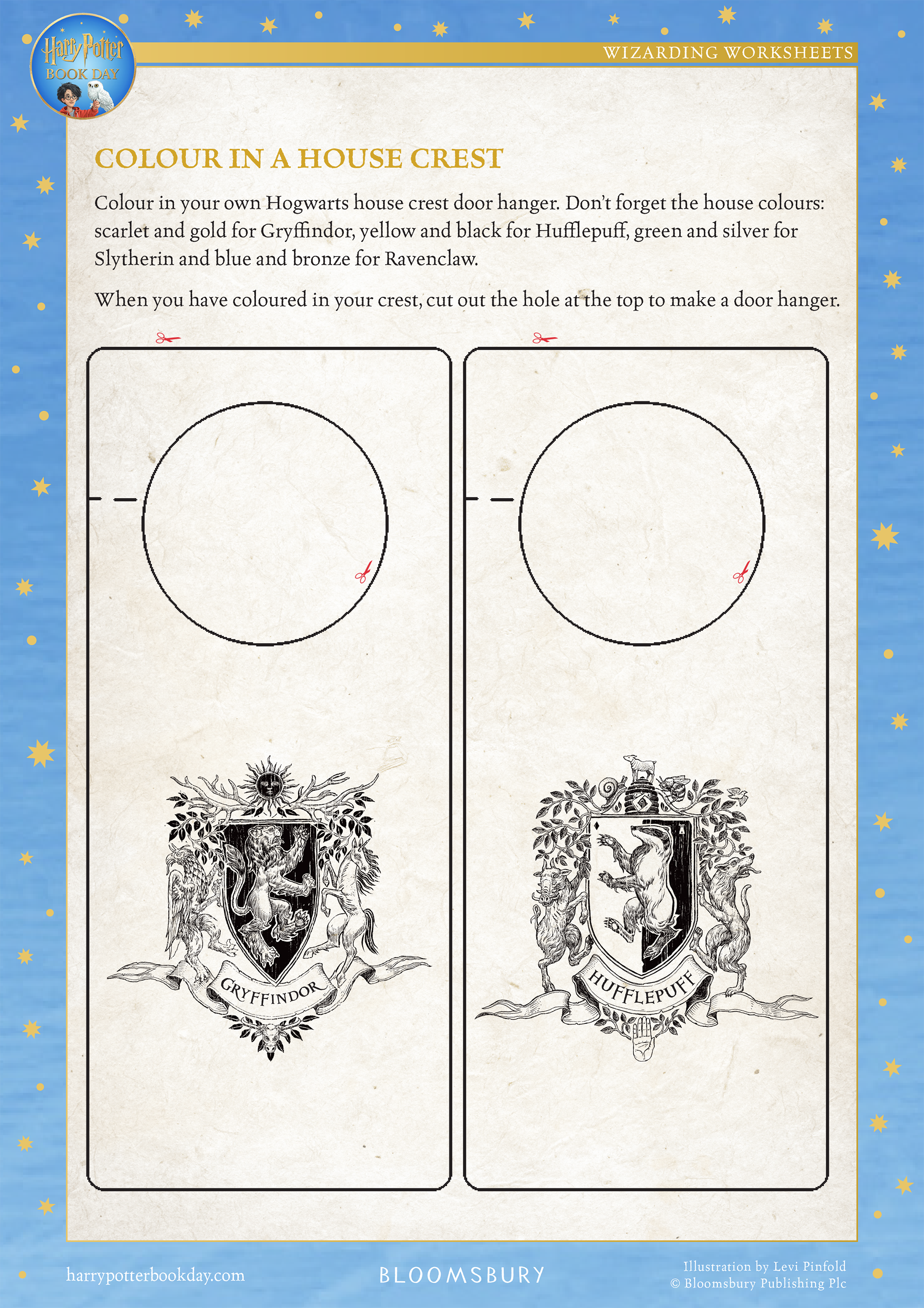 Try these printable Harry Potter activity sheets