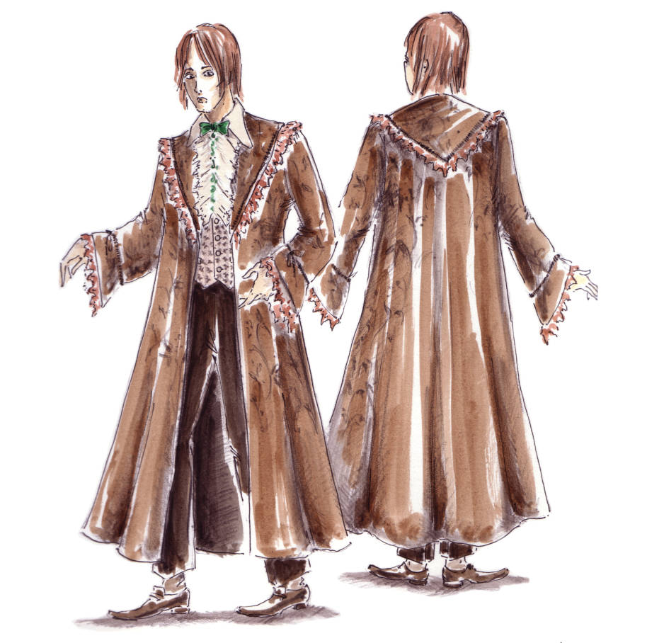 Illustration of Ron' s dress robes from the Gobelt of Fire 