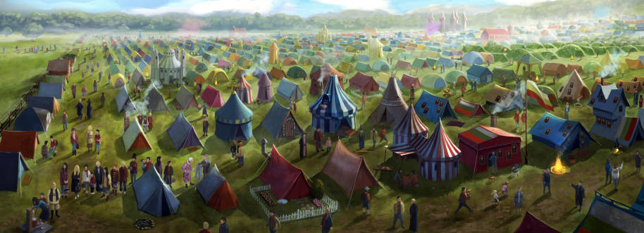 Campsite at Qudditch World Cup 