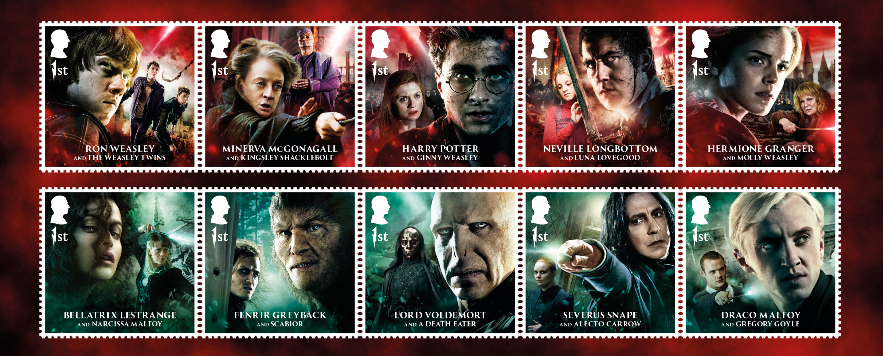 Royal Mail release special Harry Potter Battle of Hogwarts stamp collection