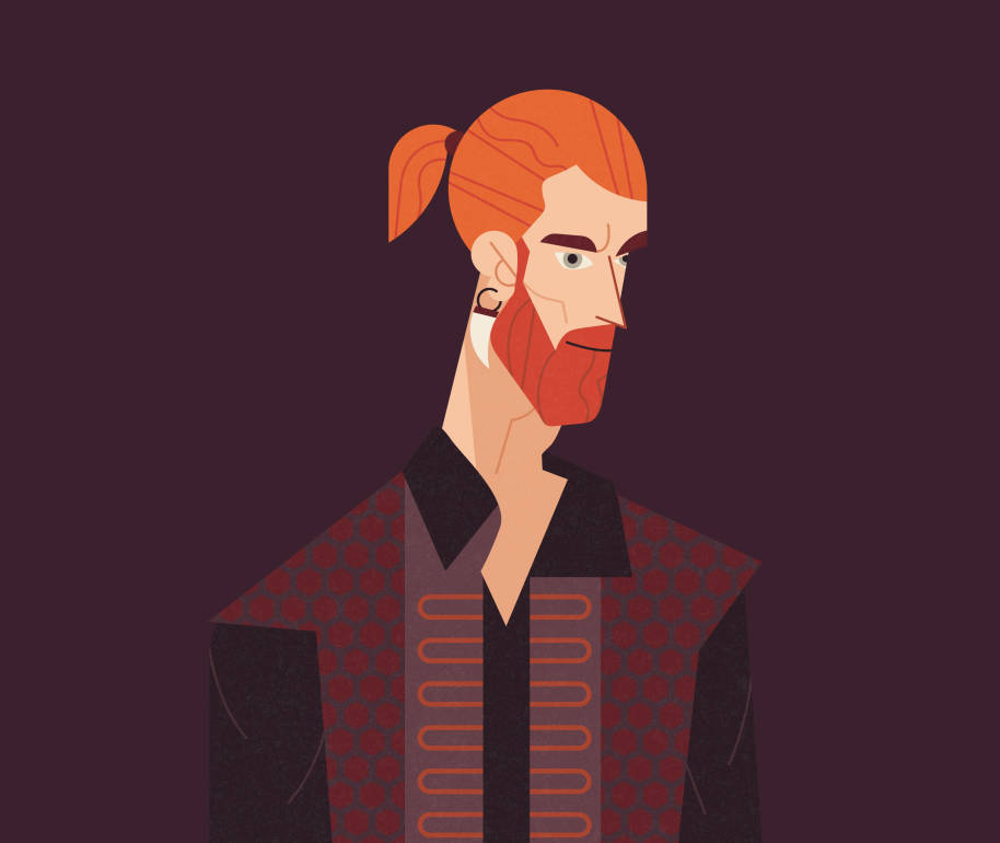 Illustration of Bill Weasley from the second Order of the Phoenix infographic