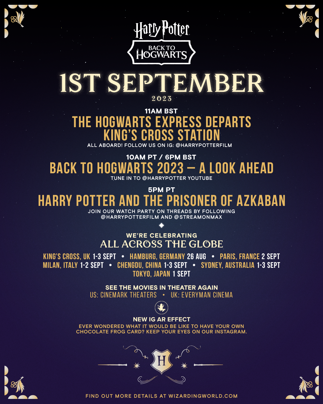 Everything you need to know about Back to Hogwarts 2023