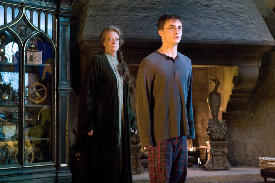 Harry and McGonagall in Dumbledore's Office 