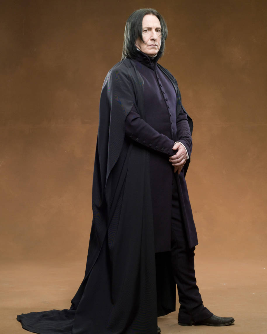 Snape in his robes from the Order of the Pheonix 