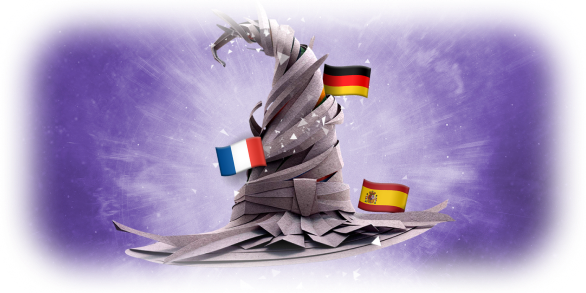 Play the official Sorting Ceremony in Spanish, French and German