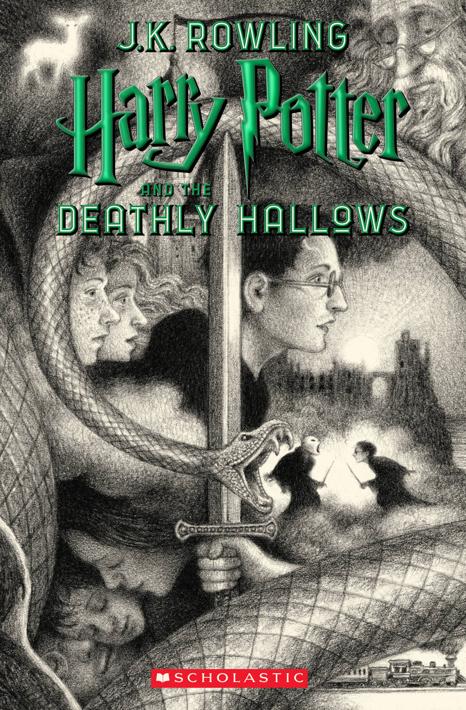Brian Selznick's cover for Harry Potter and the Deathly Hallows 