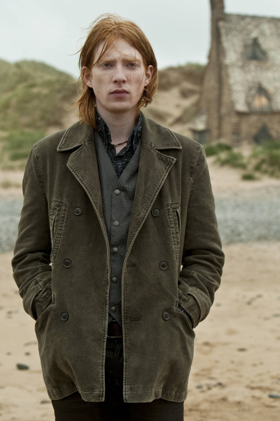 Bill Weasley outside Shell Cottage.