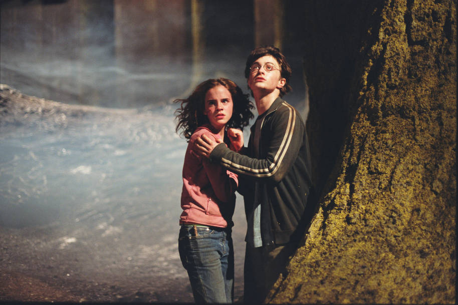 Harry and Hermione in the Forbidden Forest from the Prisoner Azkaban 