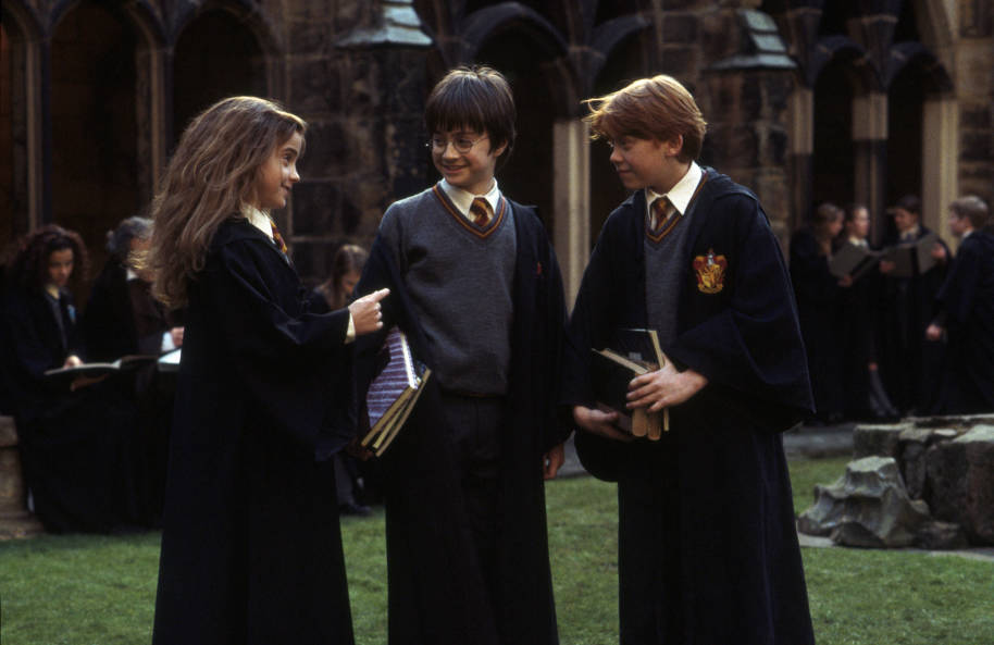 WB HP F1 Philosophers Stone Ron Harry and Hermione