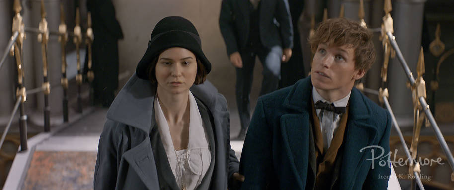 Newt Tina MACUSA stairs Fantastic Beasts teaser trailer pic 9