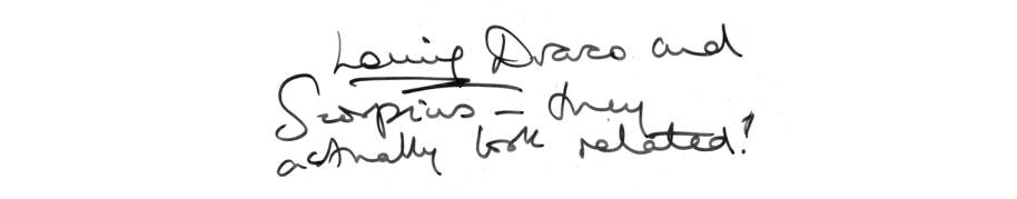 CC JKR handwriting Loving Draco