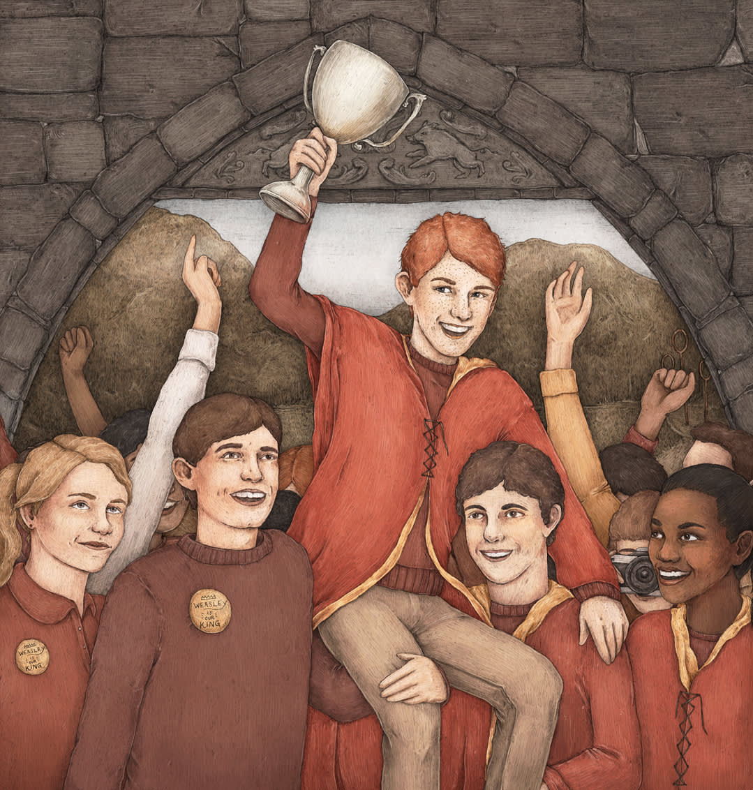 Illustration of Ron Weasley by Jessica Roux