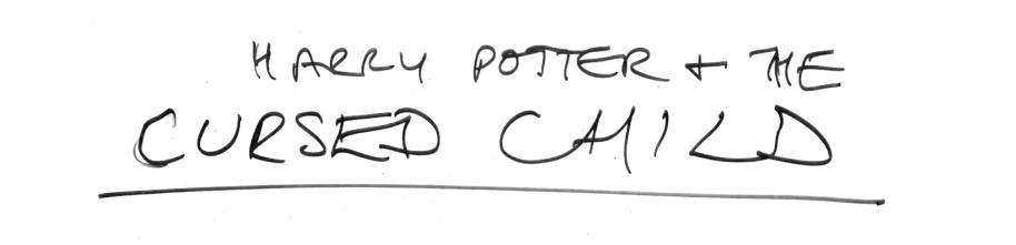 CC JKR handwriting Cursed Child
