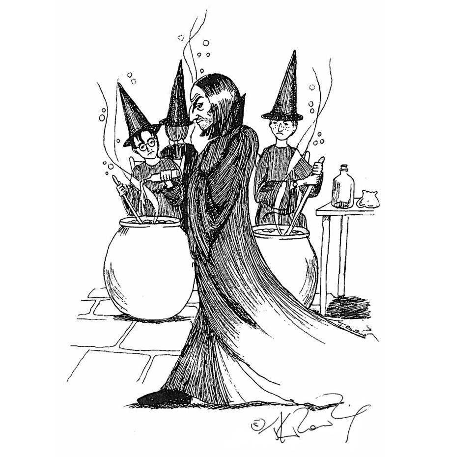 Illustration de JKR Severus Rogue