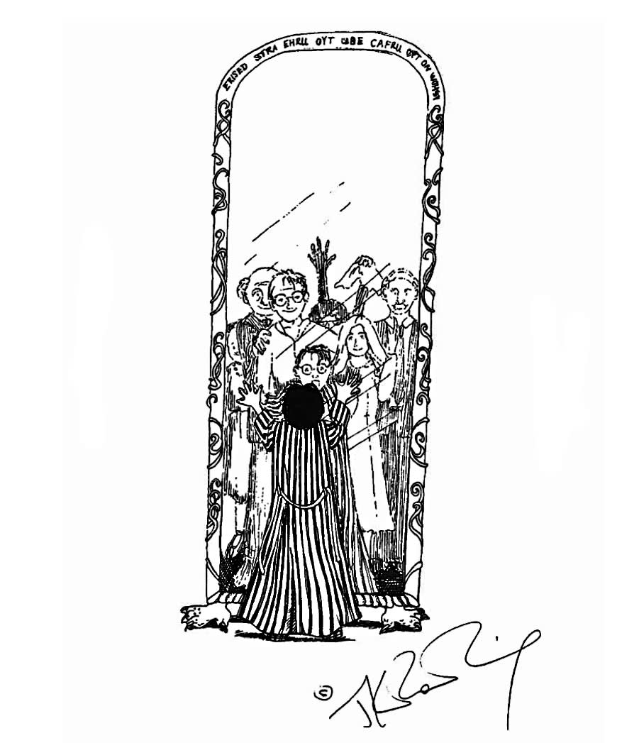 JKR Mirror of Erised illustration