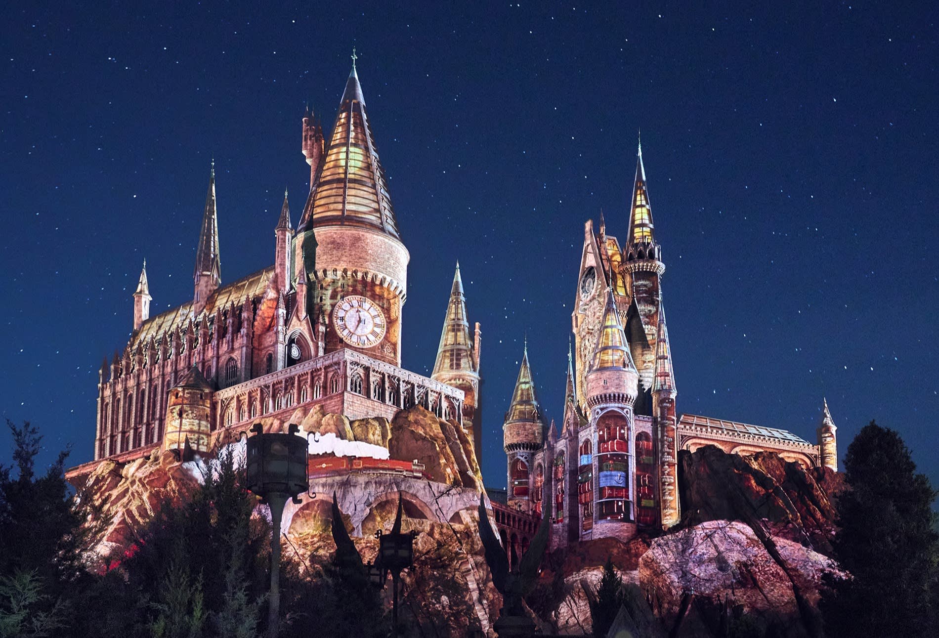 Universal-Studios-Hogwarts-Light-Display