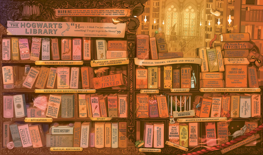 almanac-spread-hogwarts-library-landscape
