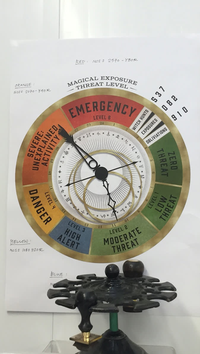 La conception de MinaLima pour la menace d'un dispositif d'exposition magique