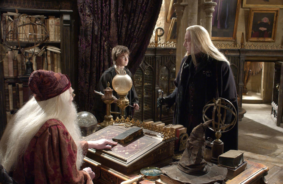 HP-F2-chamber-of-secrets-harry-lucius-malfoy-dumbledore-headmasters-office-tense-web-landscape
