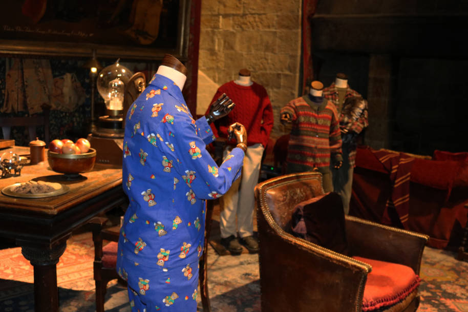 Le pyjama de Neville du tournage de Harry Potter à l'école des sorciers au Warner Bros. Studio Tour London.