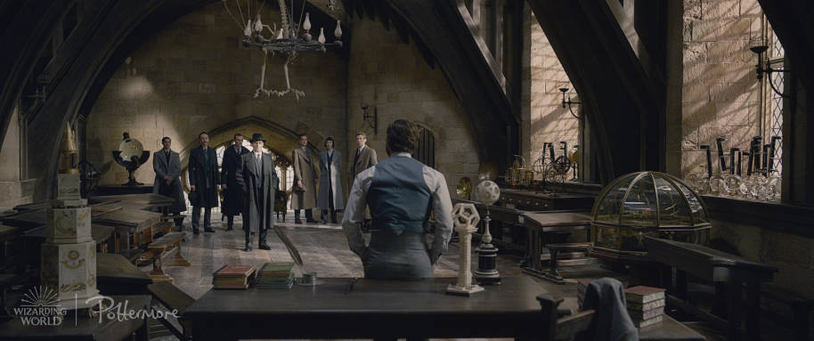 Dumbledore in Hogwarts classroom in the Fantastic Beasts: Crimes of Grindelwald trailer