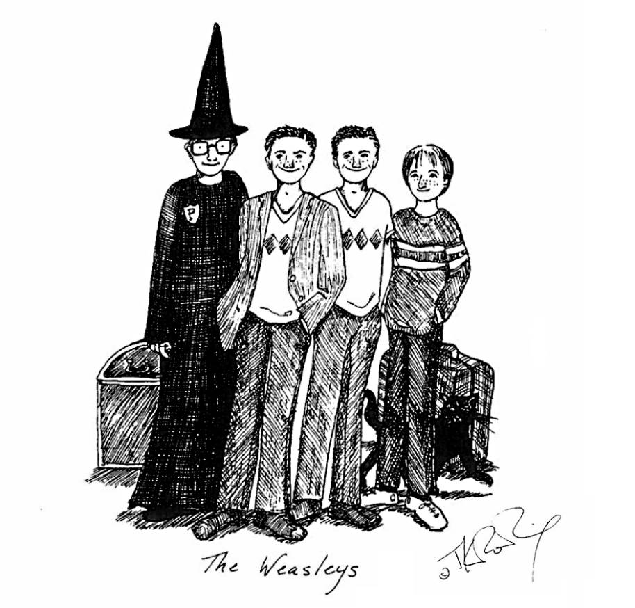 JKR Weasleys illustration