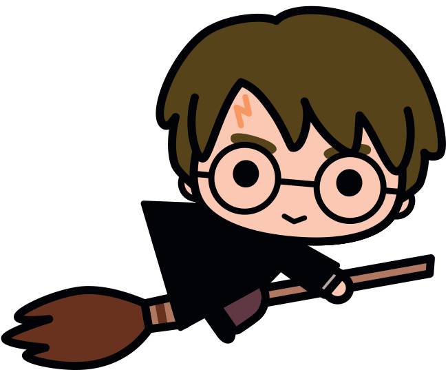 Harry Potter kawaii dessiné à la main