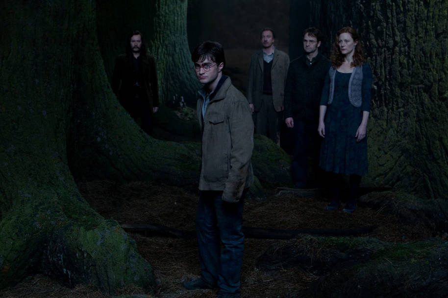 WB-HP-F8-deathly-hallows-harry-lupin-sirius-james-lily-forbidden-forest
