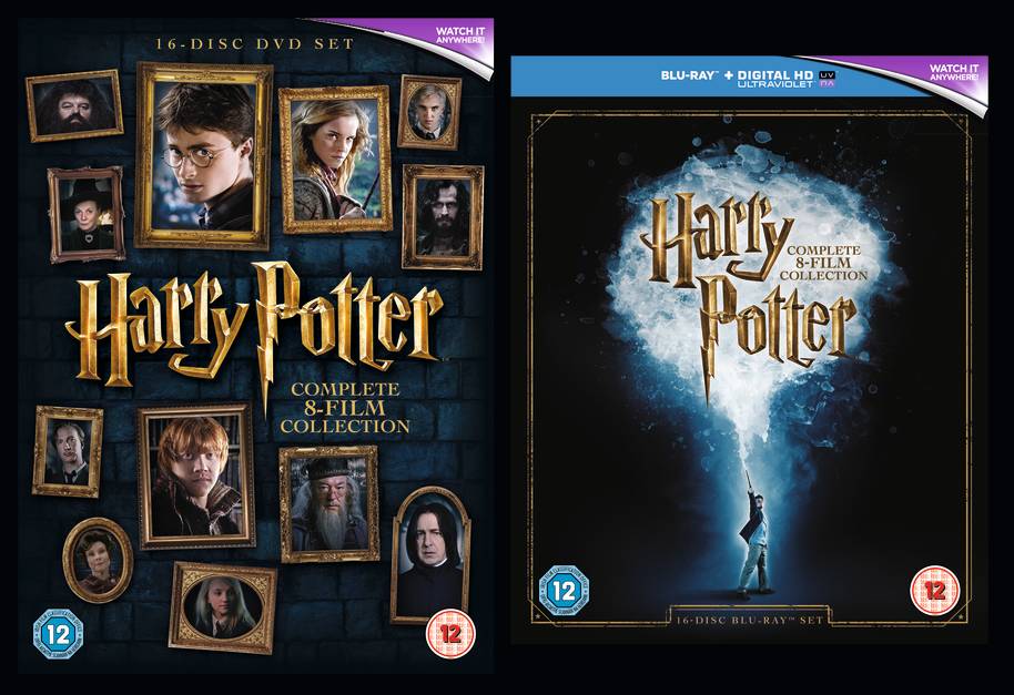 Redesigned Harry Potter DVD and Blu-ray covers revealed