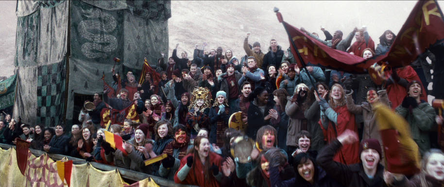 La foule de Quidditch se tient image