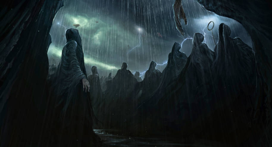 A swarm of Dementors arrive at the Quidditch Match.