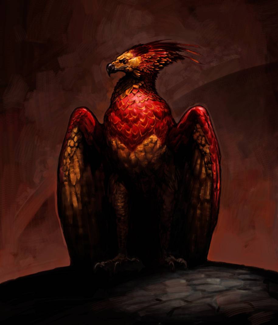 An illustration of Fawkes