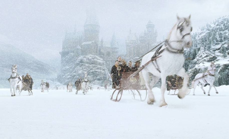 PMARCHIVE-WB F2 Horse and Carriages Snowy Hogwarts Christmas HP2-MF-002 1lK4N1LLmkUYU4WyqWMkCE-b6