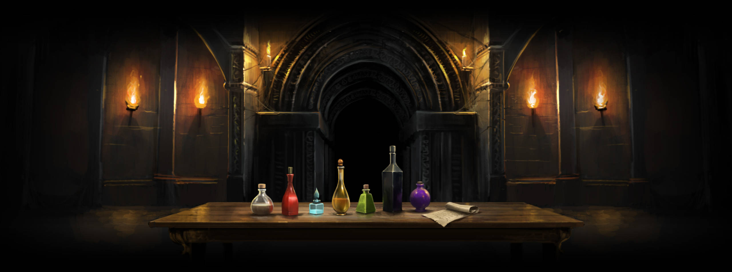 The seven potions testing logic that protect the Philosopher's Stone.