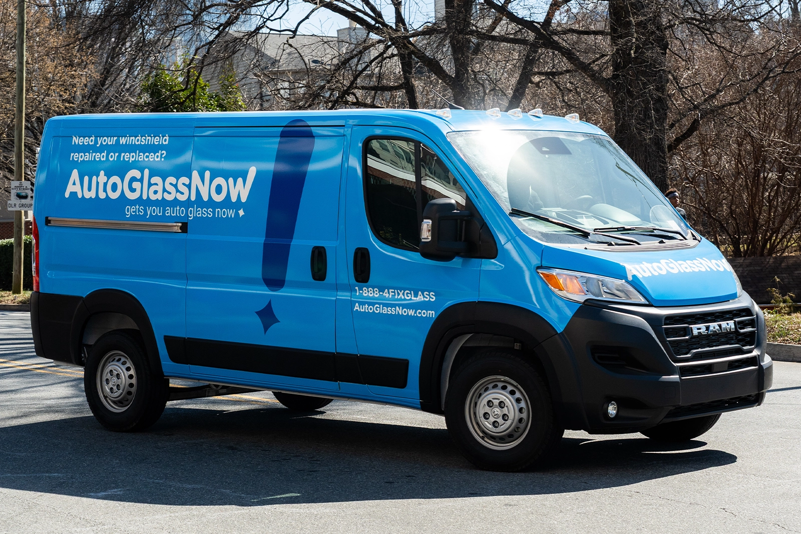 Auto Glass Now service van ready for fleet work