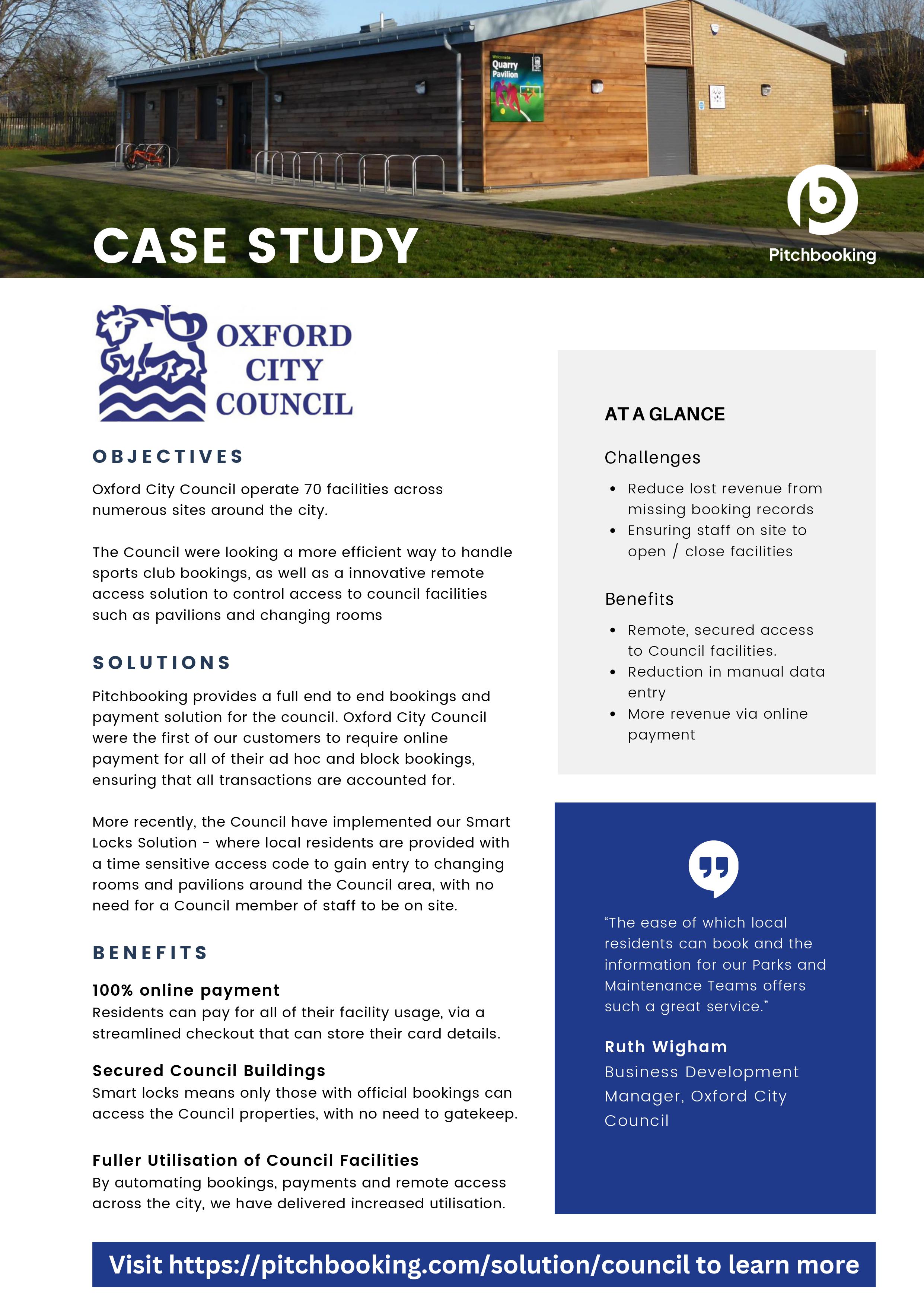 Oxford City Council Case Study