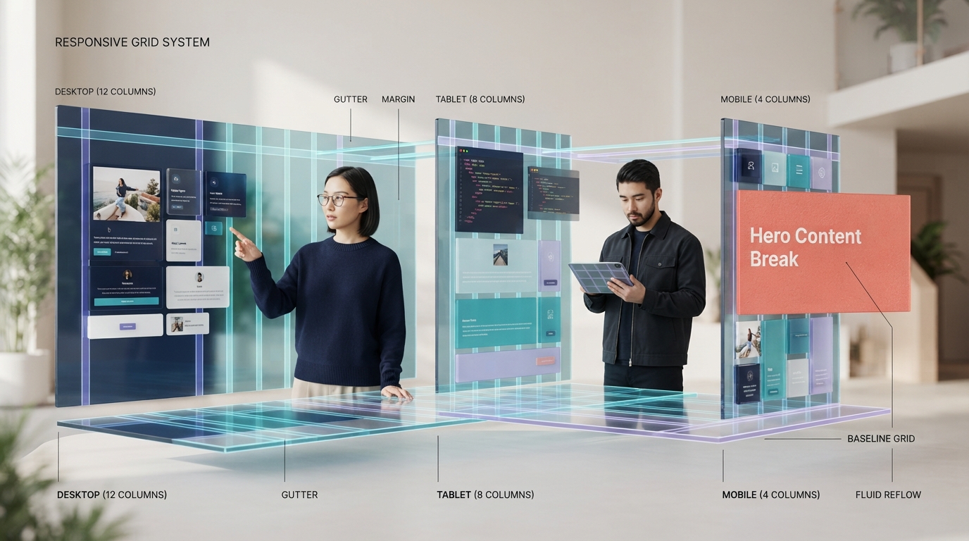 Grid là gì? Cách dùng lưới để thiết kế website nhất quán