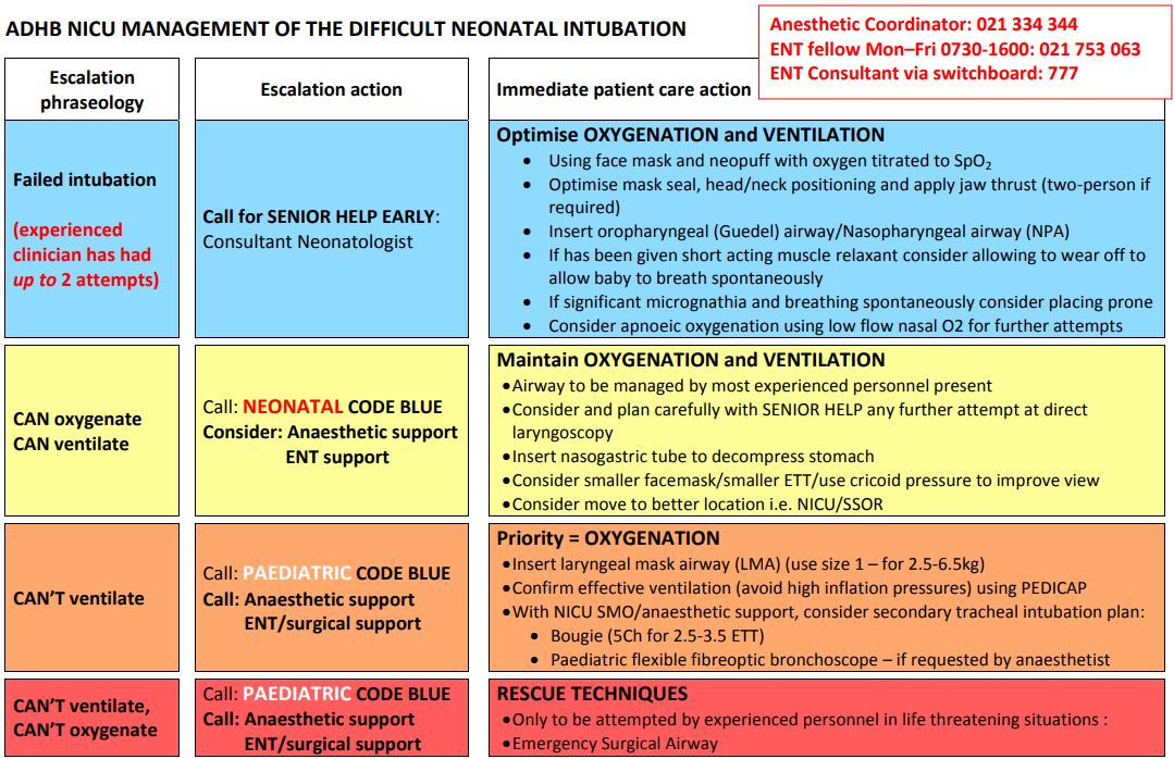 Neonatal Intubation Checklist Clipart