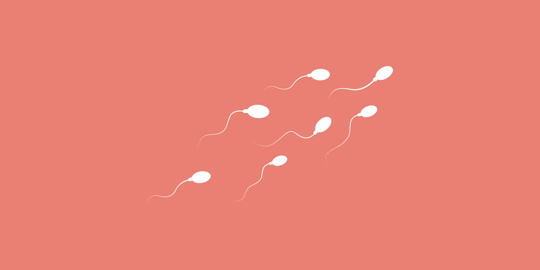 Illustration of gonorrhea cells against a light red background