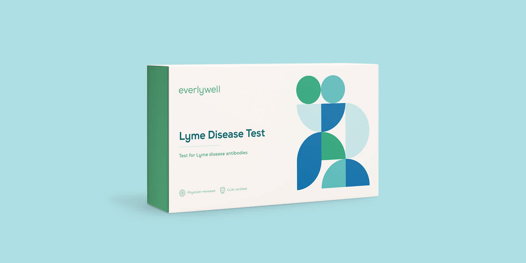 Everlywell home Lyme disease test against white background