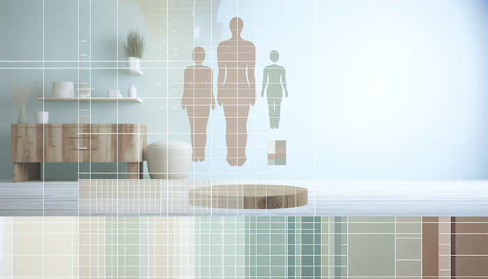 A cozy bedroom corner with a plush, folded blanket on the edge of a neatly made bed, morning light filtering through.