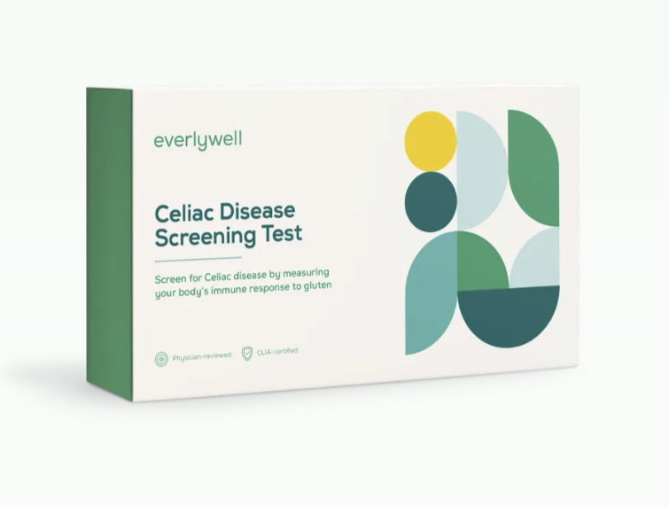 Everlywell Celiac Disease Screening Test with white background