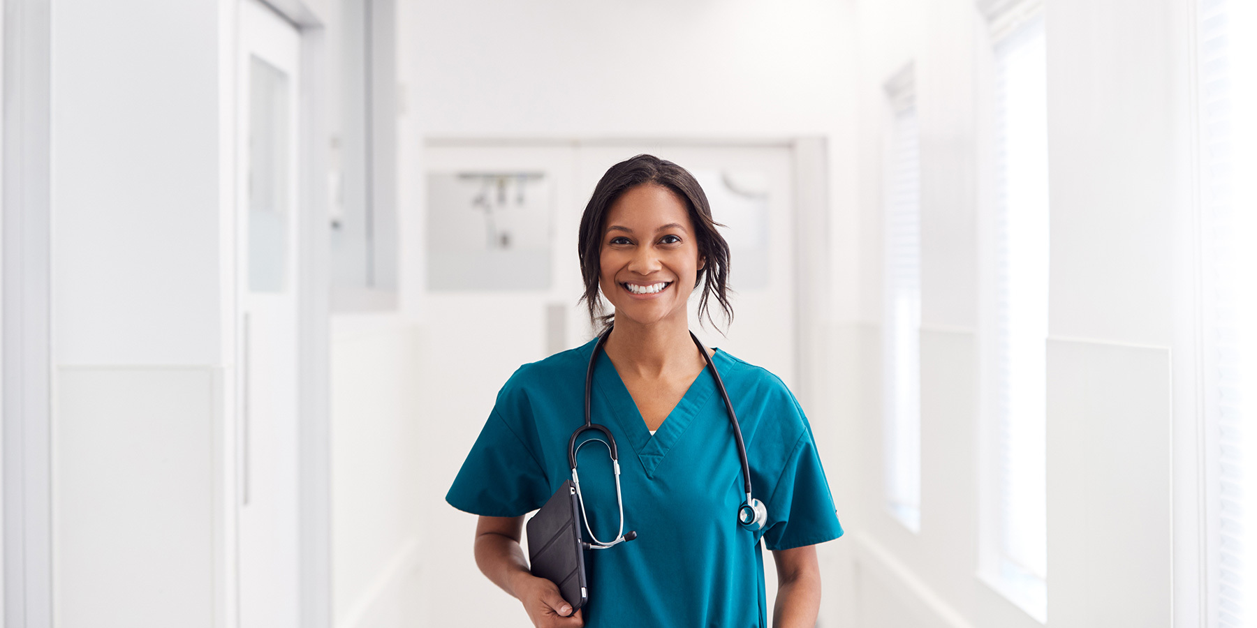 Physician ready to check liver health