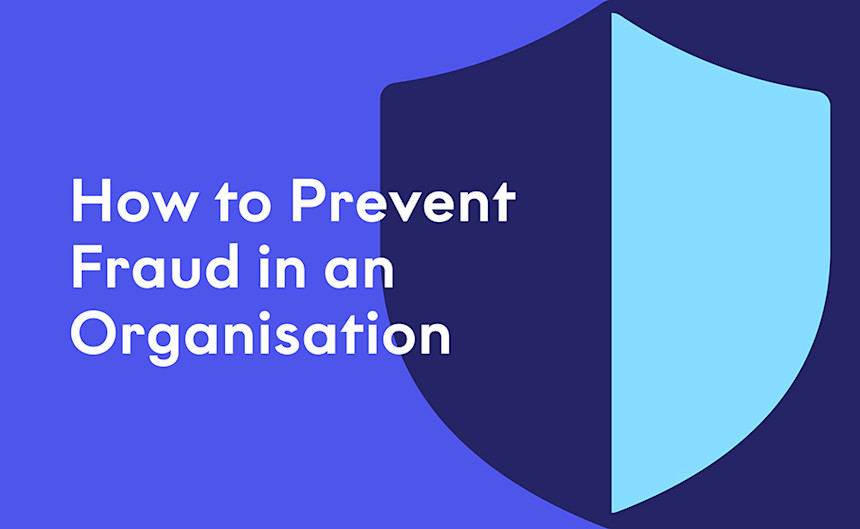 Hero image for fraud prevention guide featuring an illustrated shield